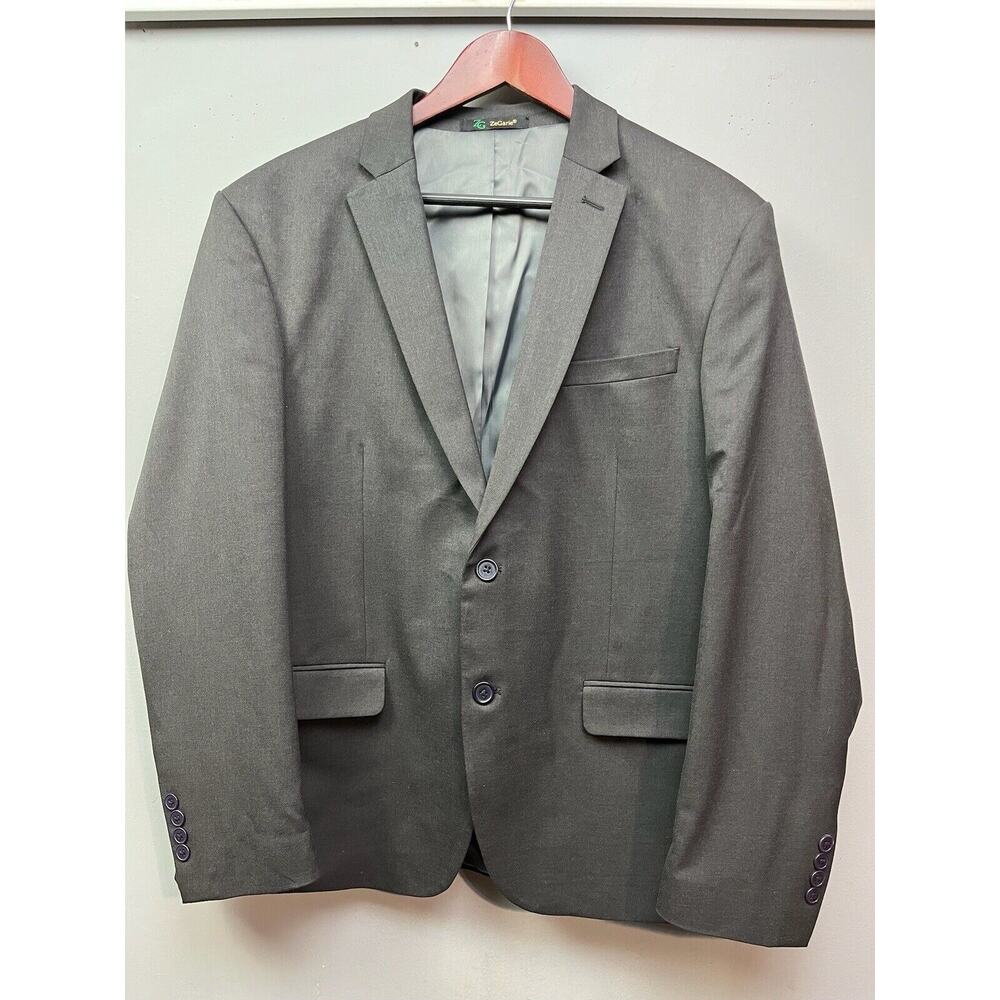 ZG ZeGarie Blazer Mens 42S Short Black 2 Button Dinner Jacket Tetron Classic